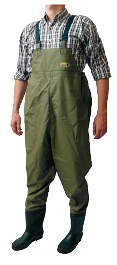 Lineaffe Double Chest PVC Wader Green tg. 42